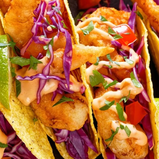 Camarones Tacos (3 Pcs).