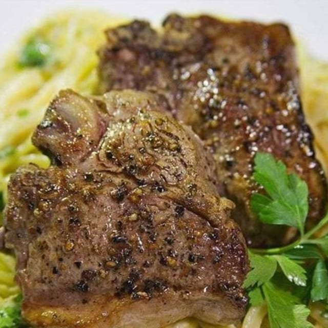 Italian Lamb Chops Plate.