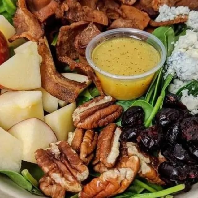 Spinach Apple Pecan Salad.